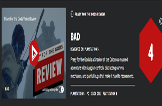 ACT《巨神狩猎》IGN 4分 恼人的BUG，操控手感极差(图1)