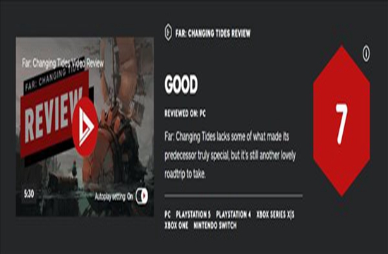 《远方：涌变暗潮》IGN 7分 新机制的加入好坏参半